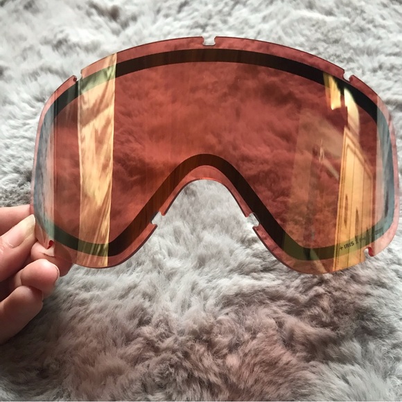 POC Sports Iris X Spare Goggle pink with gold mirror Lens regular ski bike - Picture 3 of 5